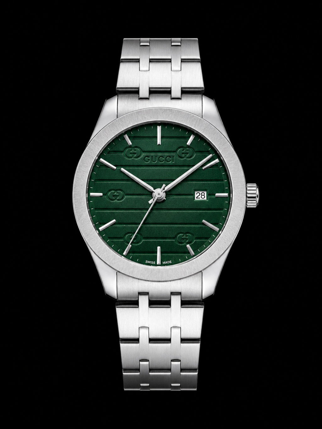 Gucci Engraved Signature Watch – Blue & Green Dial Collection