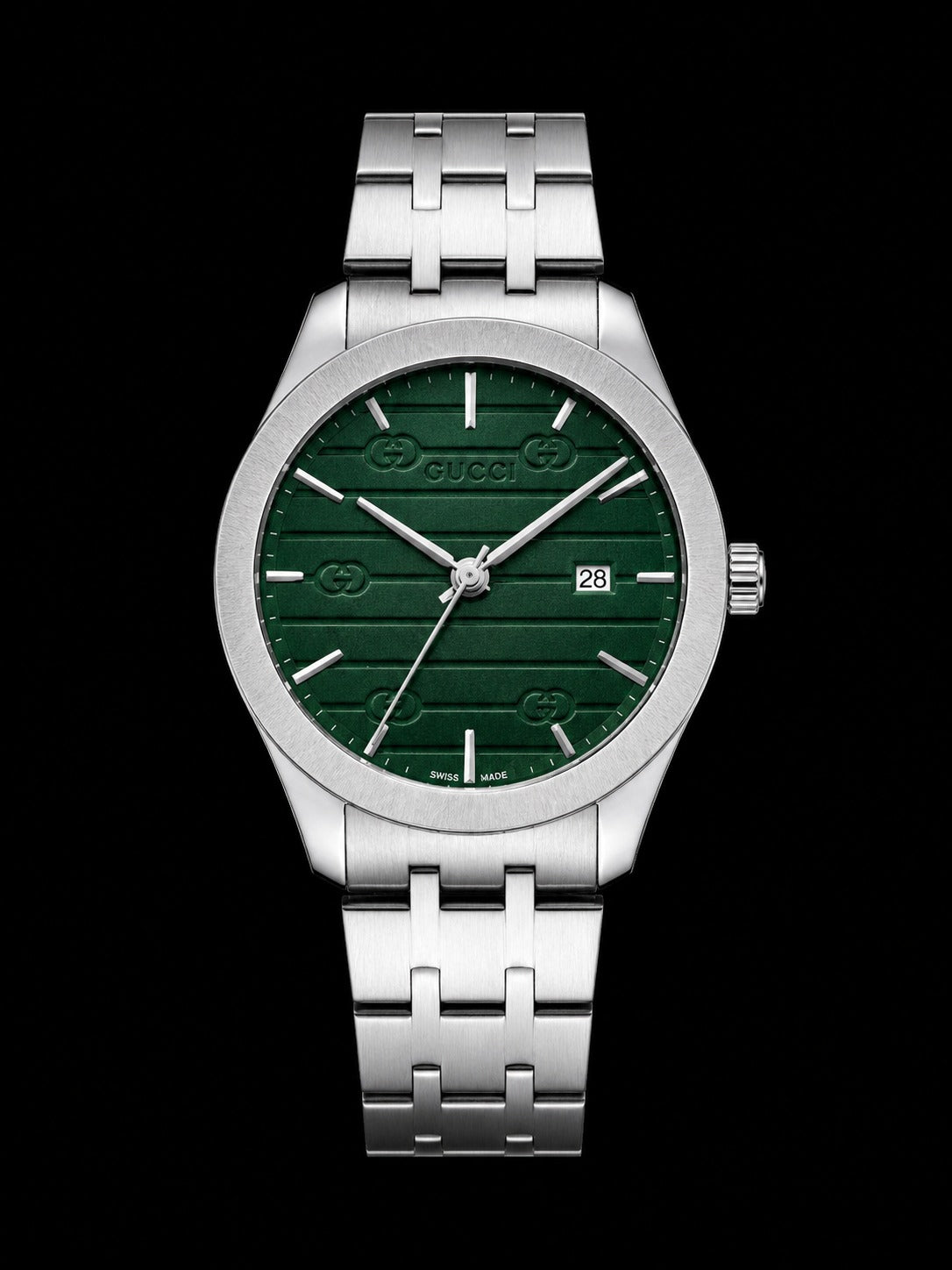 Gucci Engraved Signature Watch – Blue & Green Dial Collection