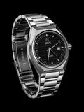 Rick Stainless Steel Watch with Black Dial