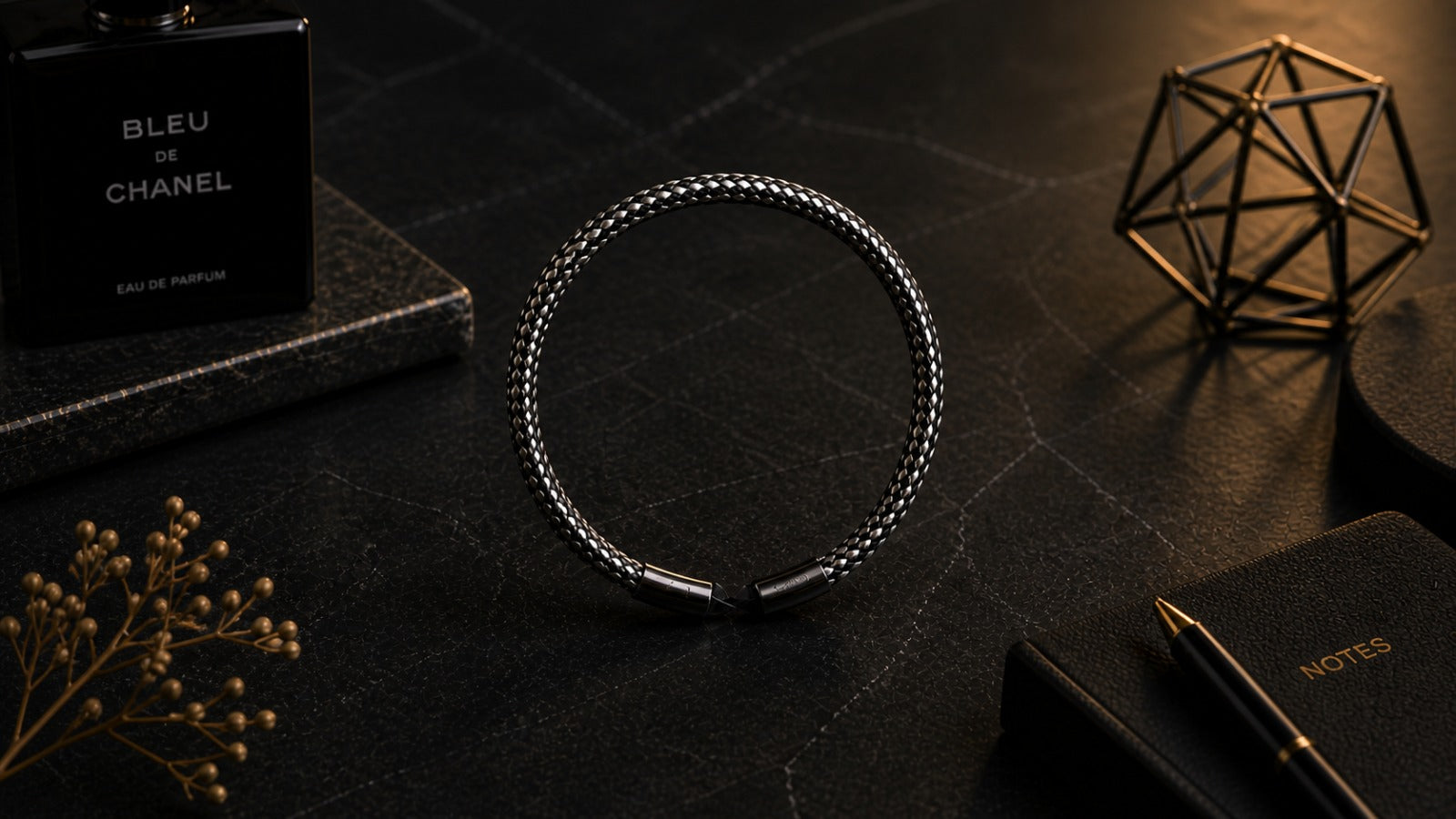 ENCLAVE Premium Braided Metal Bracelet for Men