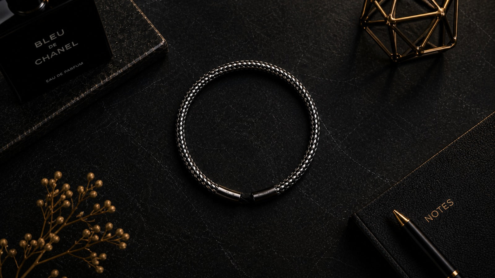 ENCLAVE Premium Braided Metal Bracelet for Men