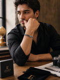 Premium Woven Steel Bracelet – Modern Minimalist Men’s Accessory